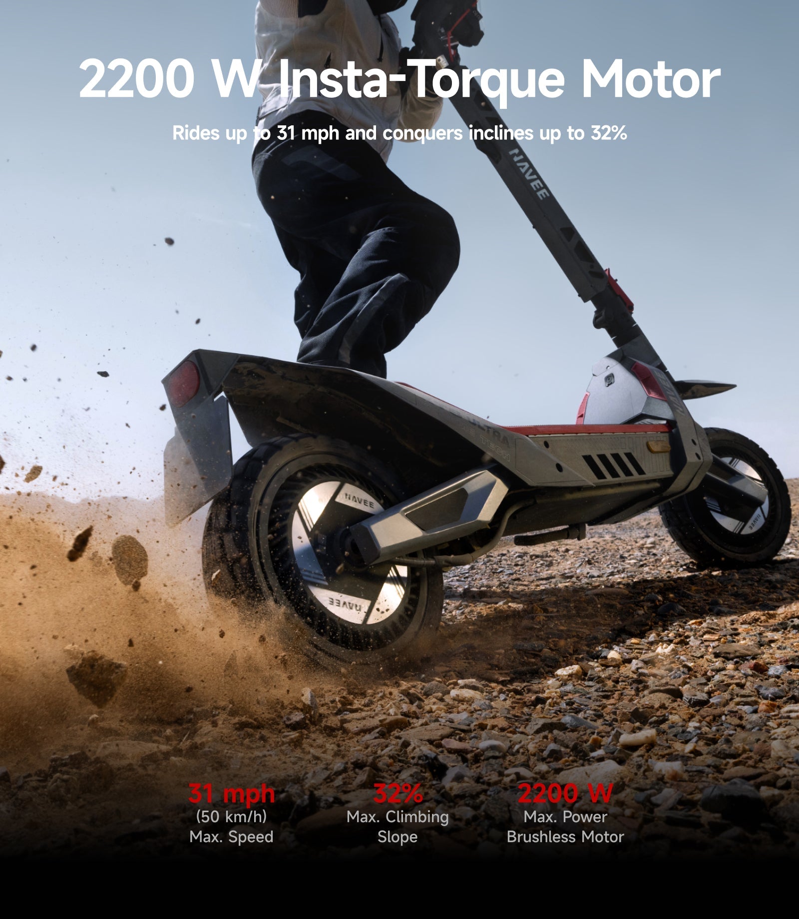 NAVEE XT5 Pro Long-range Off-road E-scooter